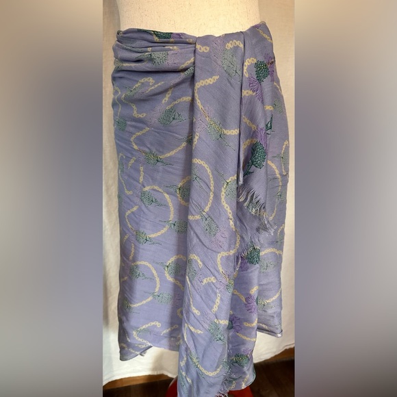 Earth Squared Scarf Scottish Heather Design - Picture 5 of 14